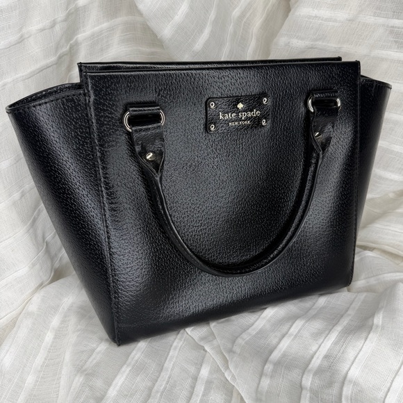 Kate Spade ♠️ Small Camryn Wellesley Convertible Handbag / Crossbody EUC • Black - Picture 3 of 15